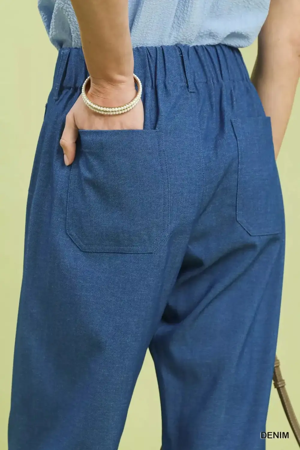 Wide Leg Crop Pants with Front Pockets