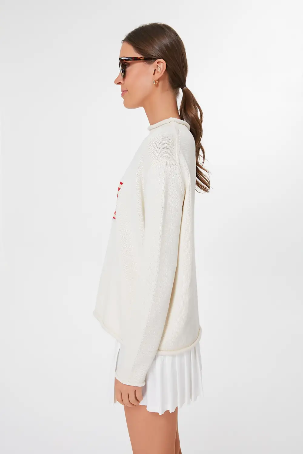 Cotton Ivory Americana Sweater