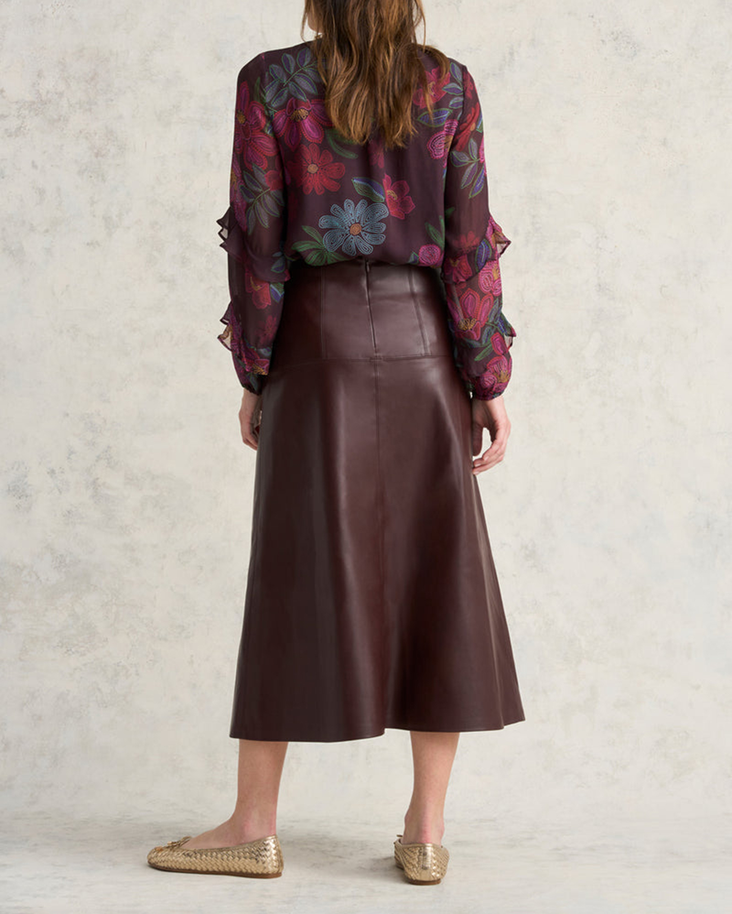 Faux Leather Skirt