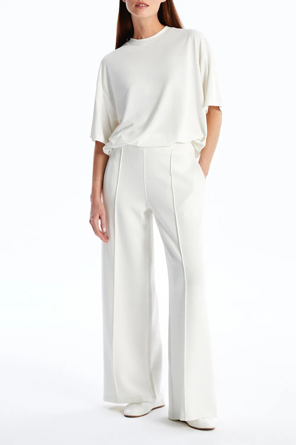 Modal Blended Women's Loose Short Sleeves