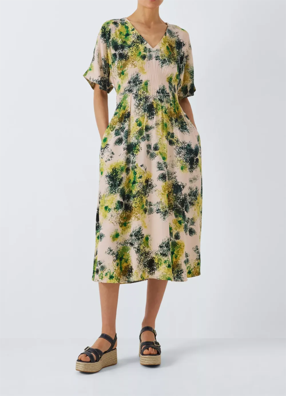 Abstract Petal Floral Dress