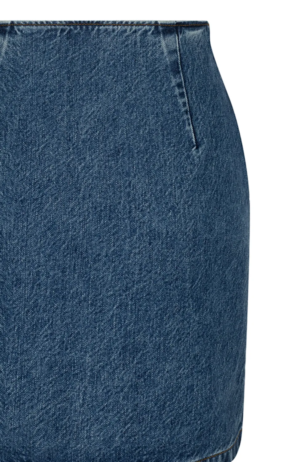Denim Skirt-Deep Blue