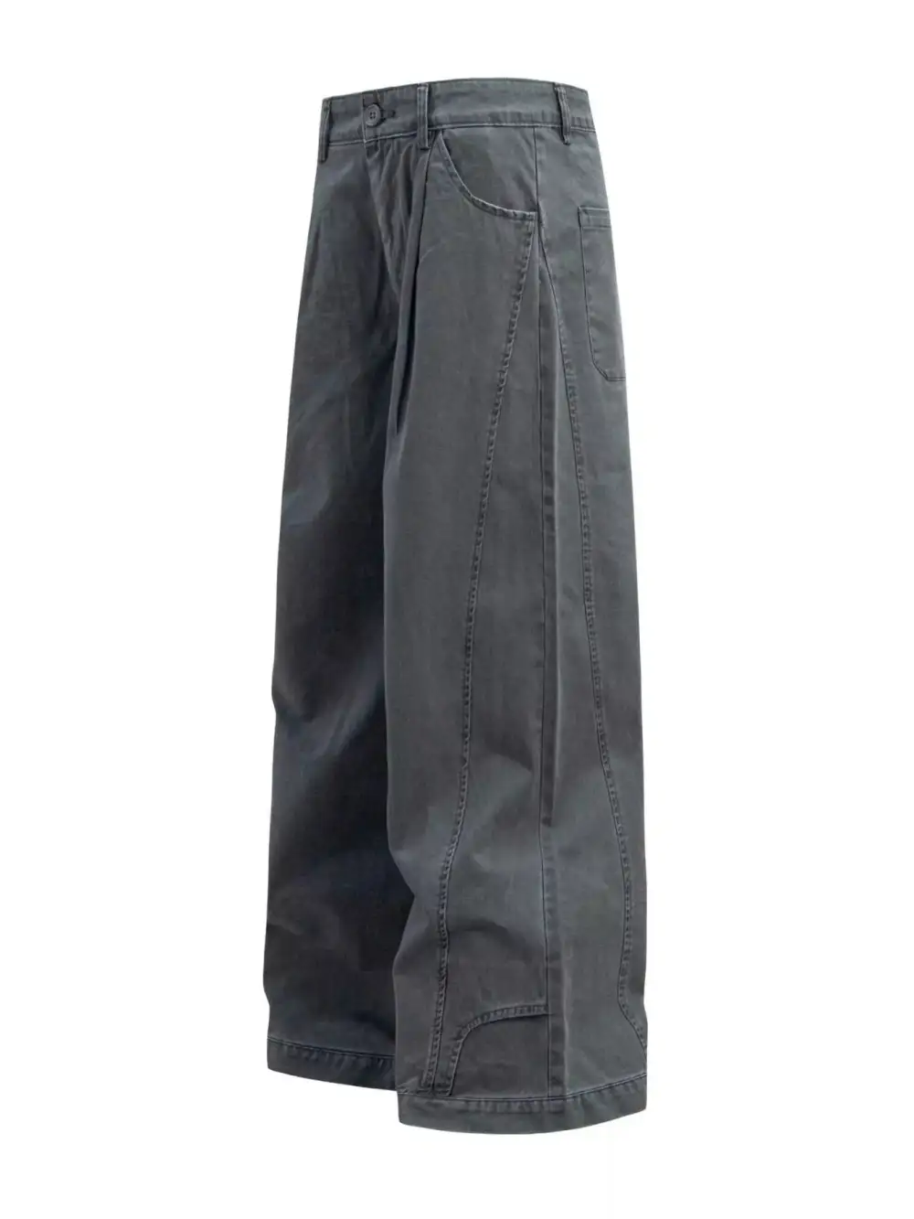 Men's Wide Leg Pleated Pants