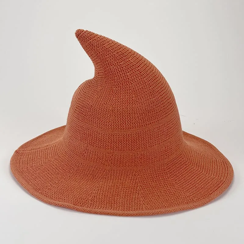 Women's Comfortable Knit Pointed Hat - Large Brim Halloween Party Props(22.04