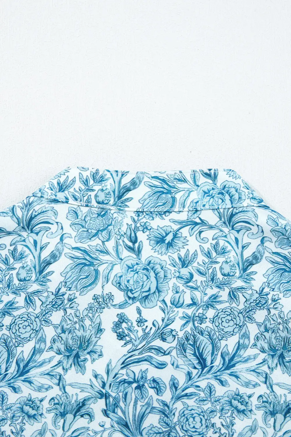 Floral Puff Sleeve Shirt Blouse