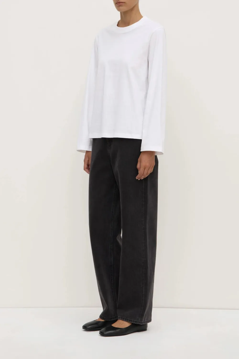 Ribbed Collar Women's T-Shirt