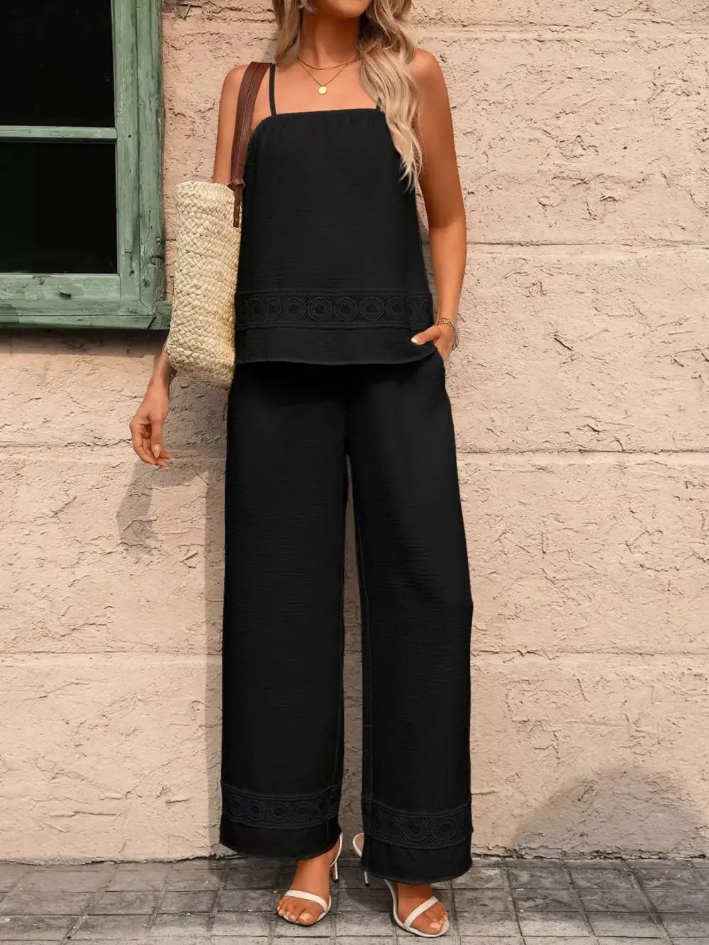 Lace Wide Leg Set