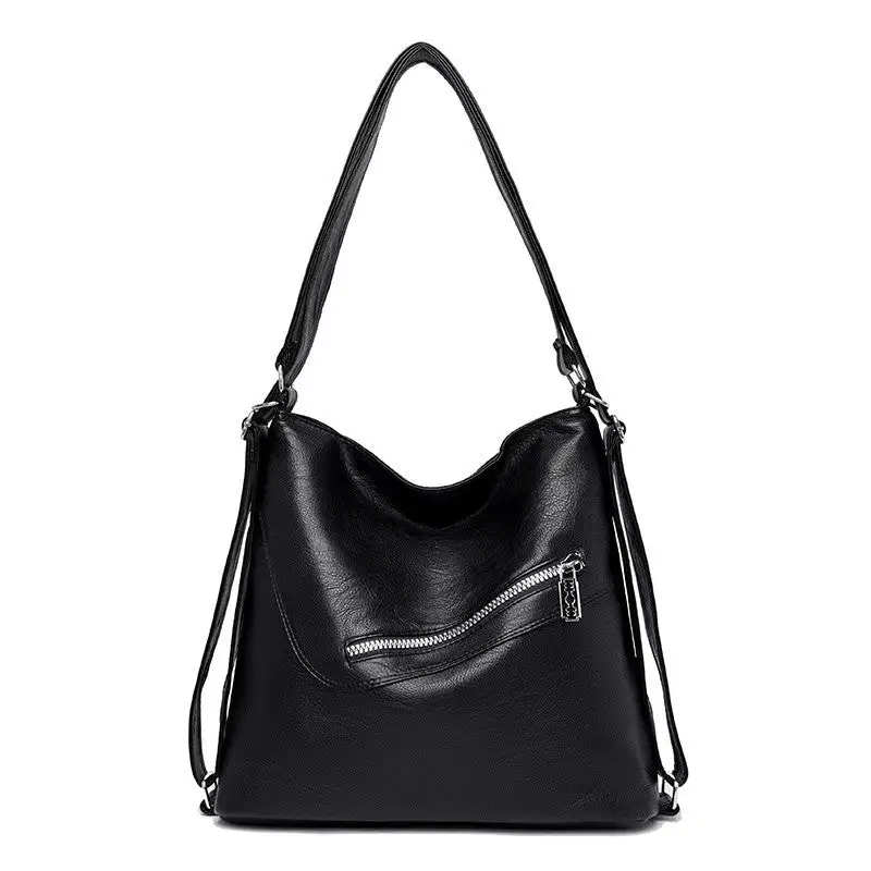 Retro Dumpling-Shaped PU Handbag Vintage Elegance