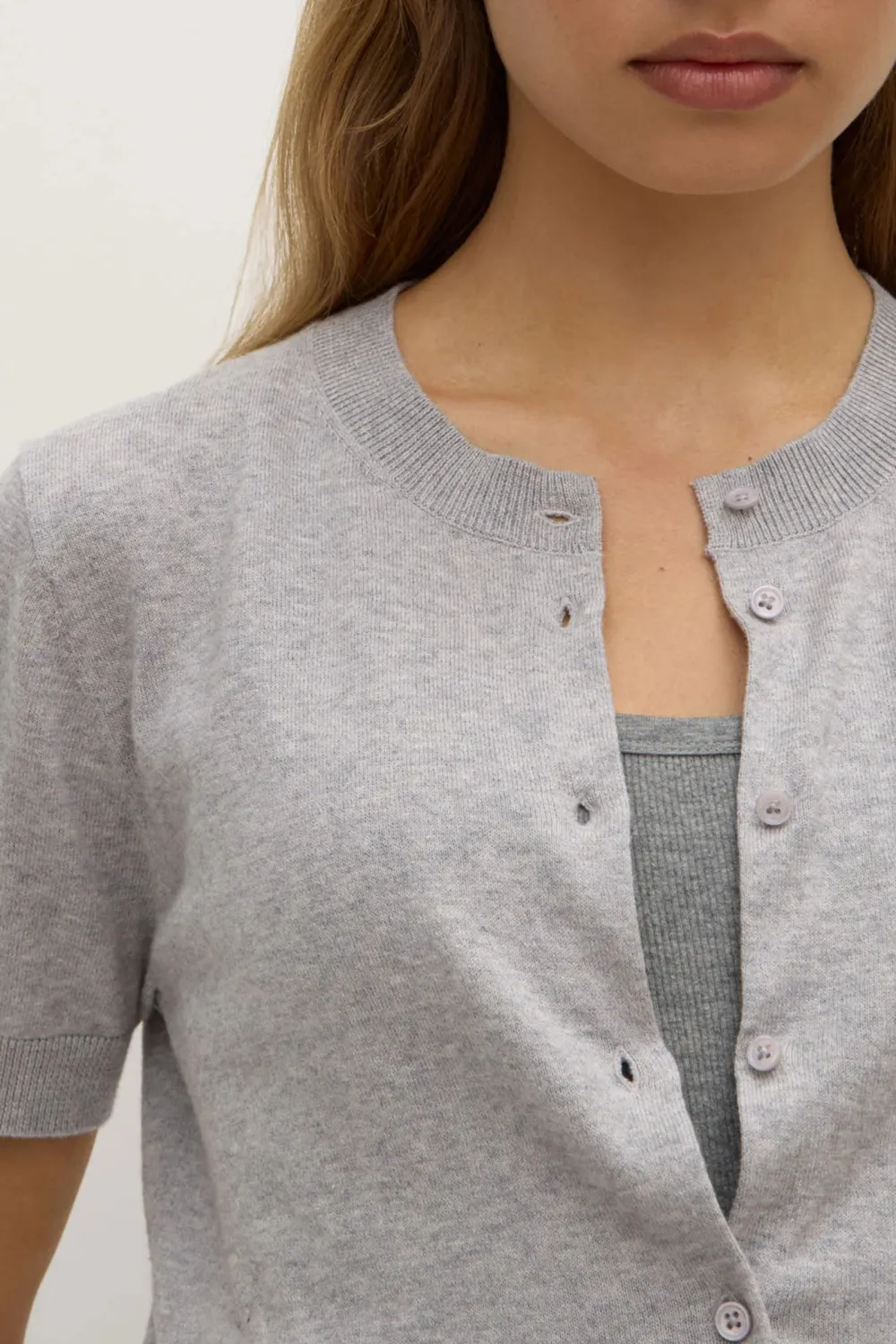 Ribbed Short Sleeved Pullover