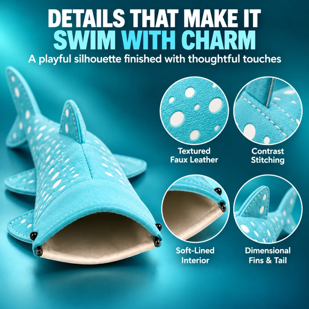 Shark shaped storage bag