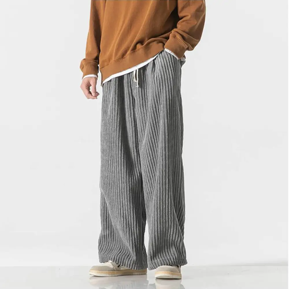 Textured Corduroy Wide Pants