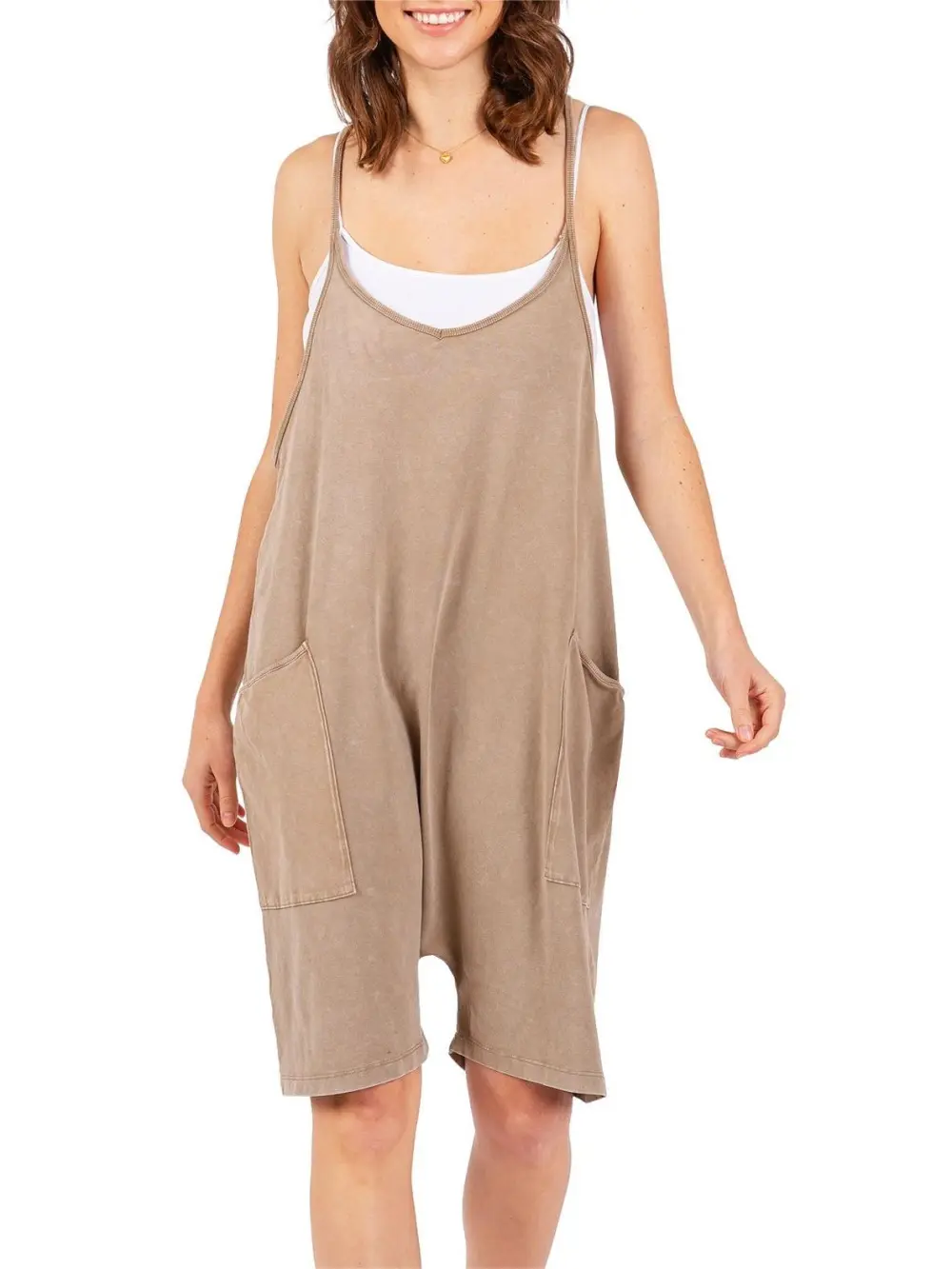Black Strappy Casual Romper