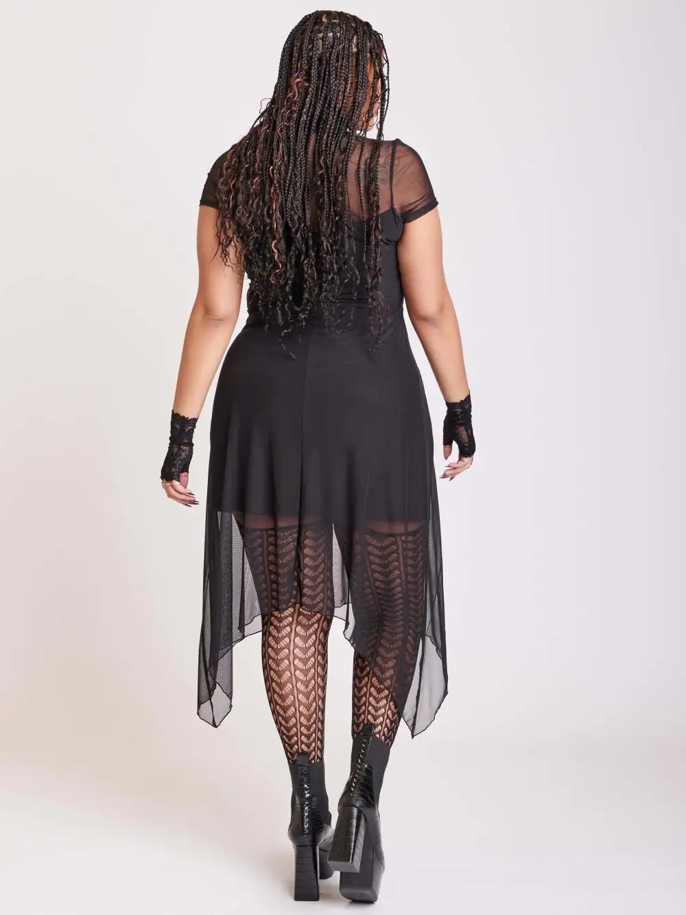 Mesh Fairy Hem Dress