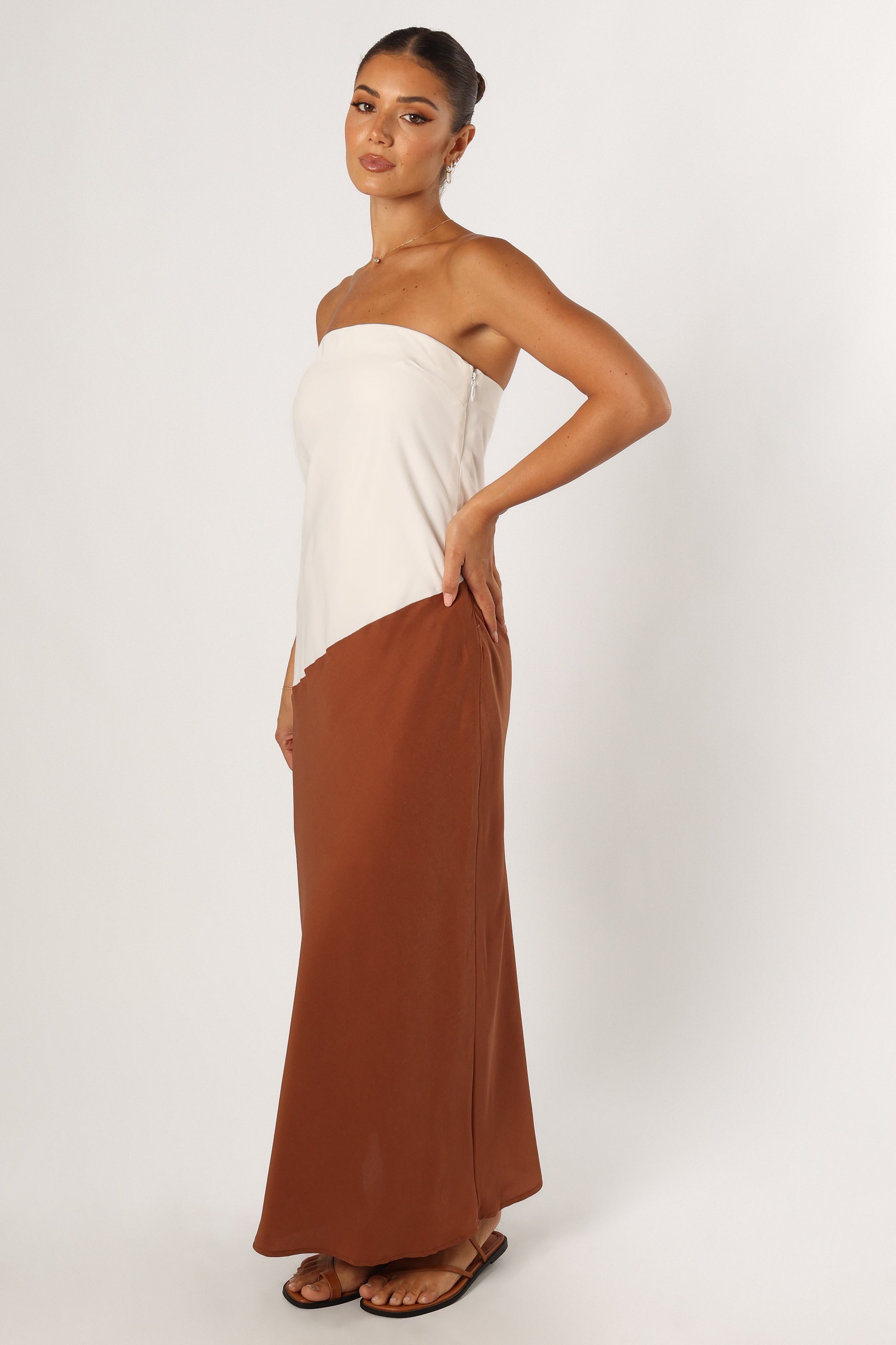 Joanna Maxi Dress - White Choc