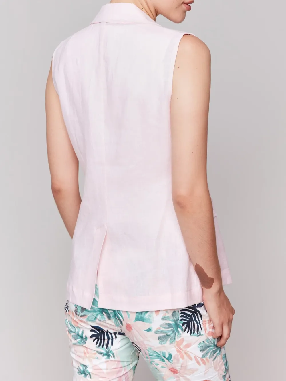 Solid Color Minimalist Blend Breathable Sleeveless Vest