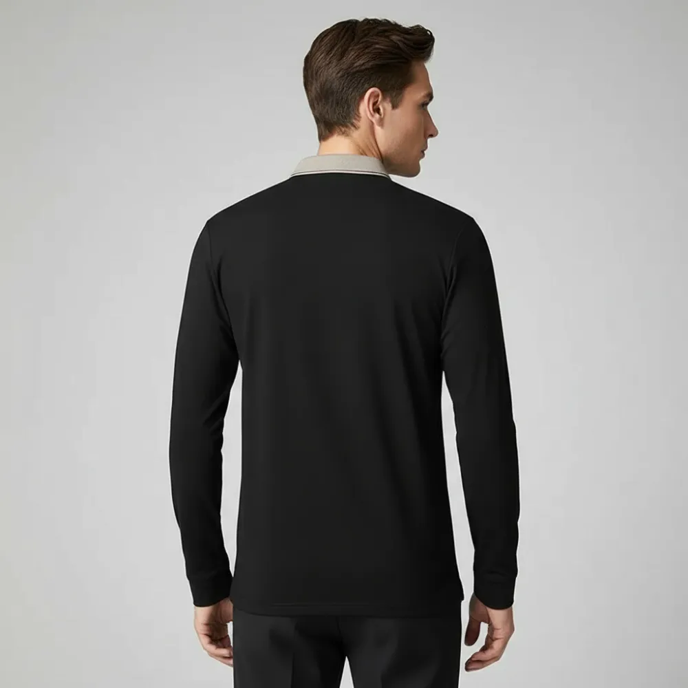 Tailored Long Sleeve Polo