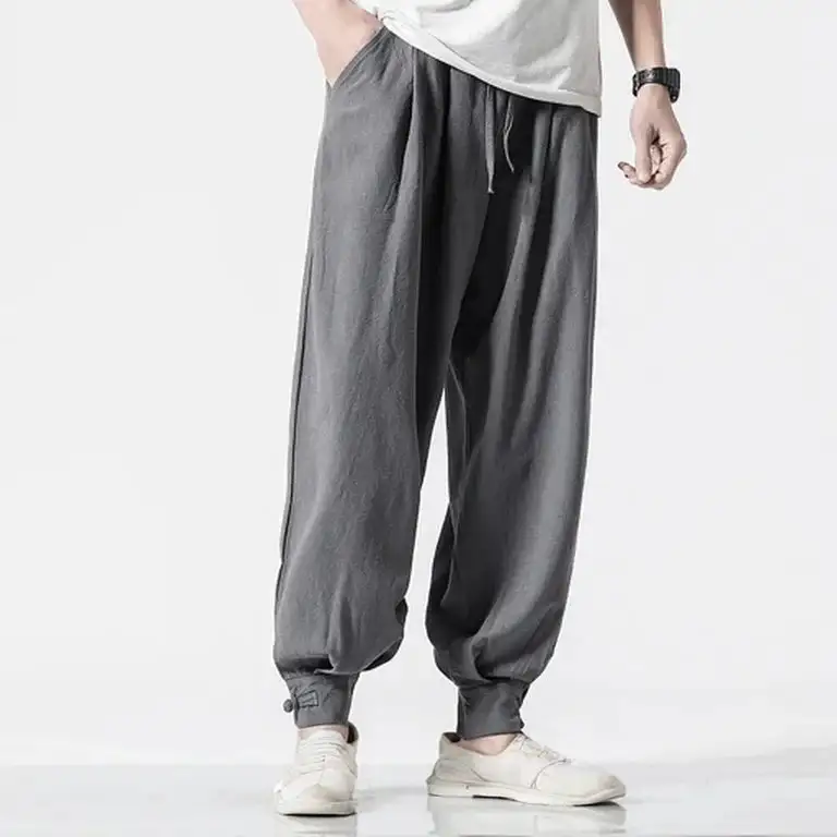 Men's Linen Blend Relaxed Joggers