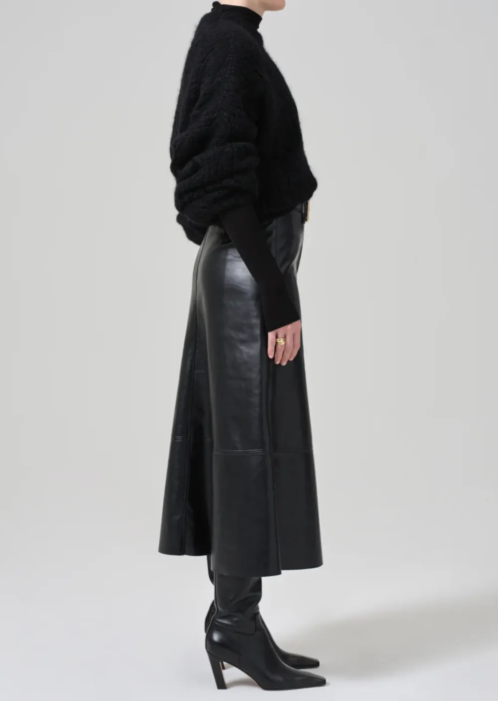 Cassia Leather Skirt