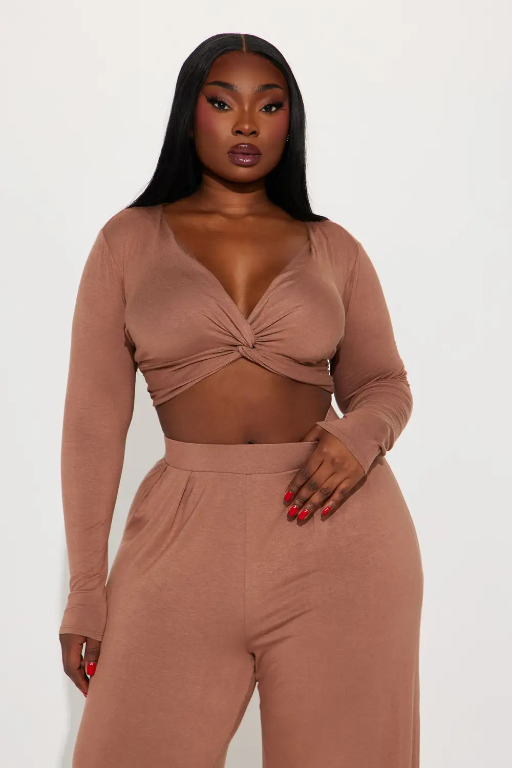 Rebecca Pant Set - Mocha