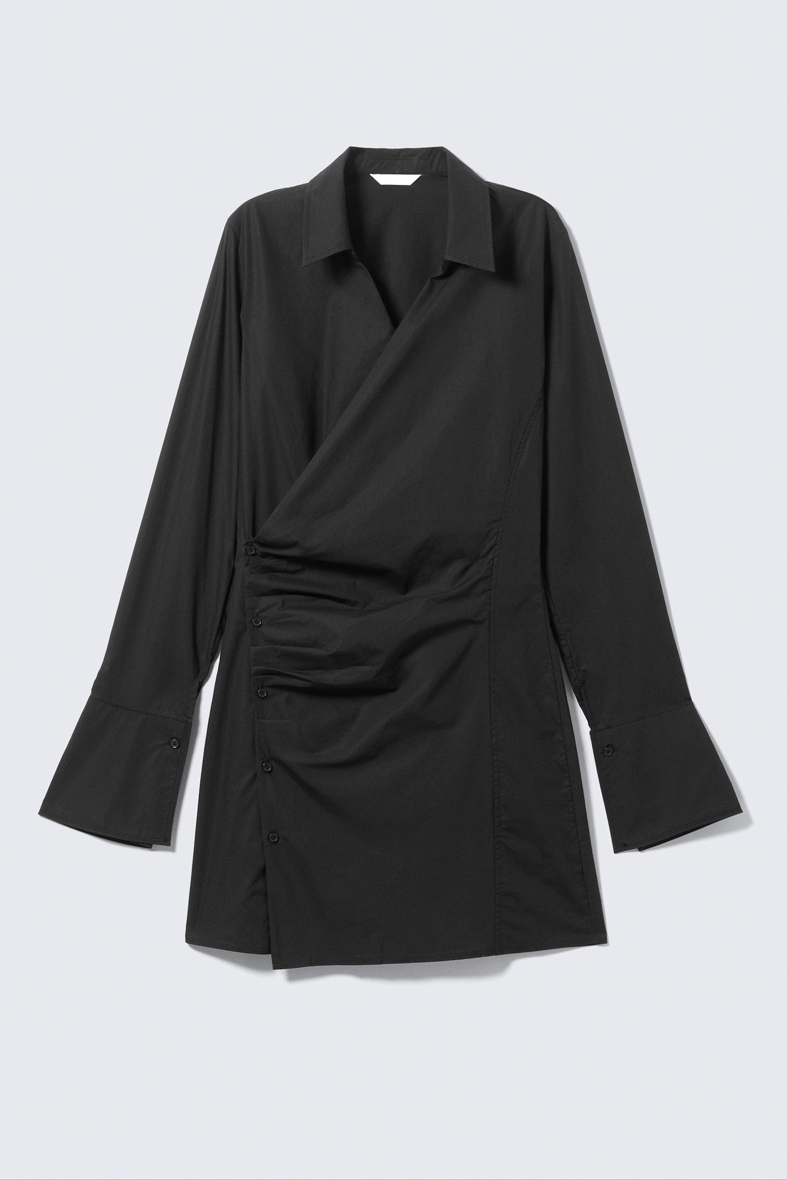 Asymmetric Button Up Dress