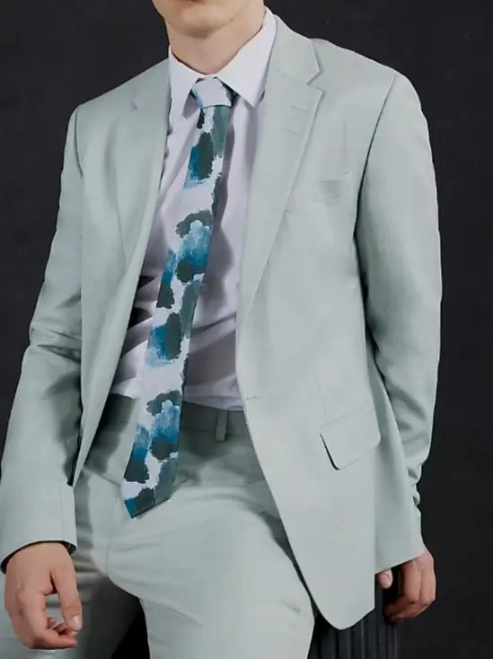 Men's Tight Fit Stylish Green Suit