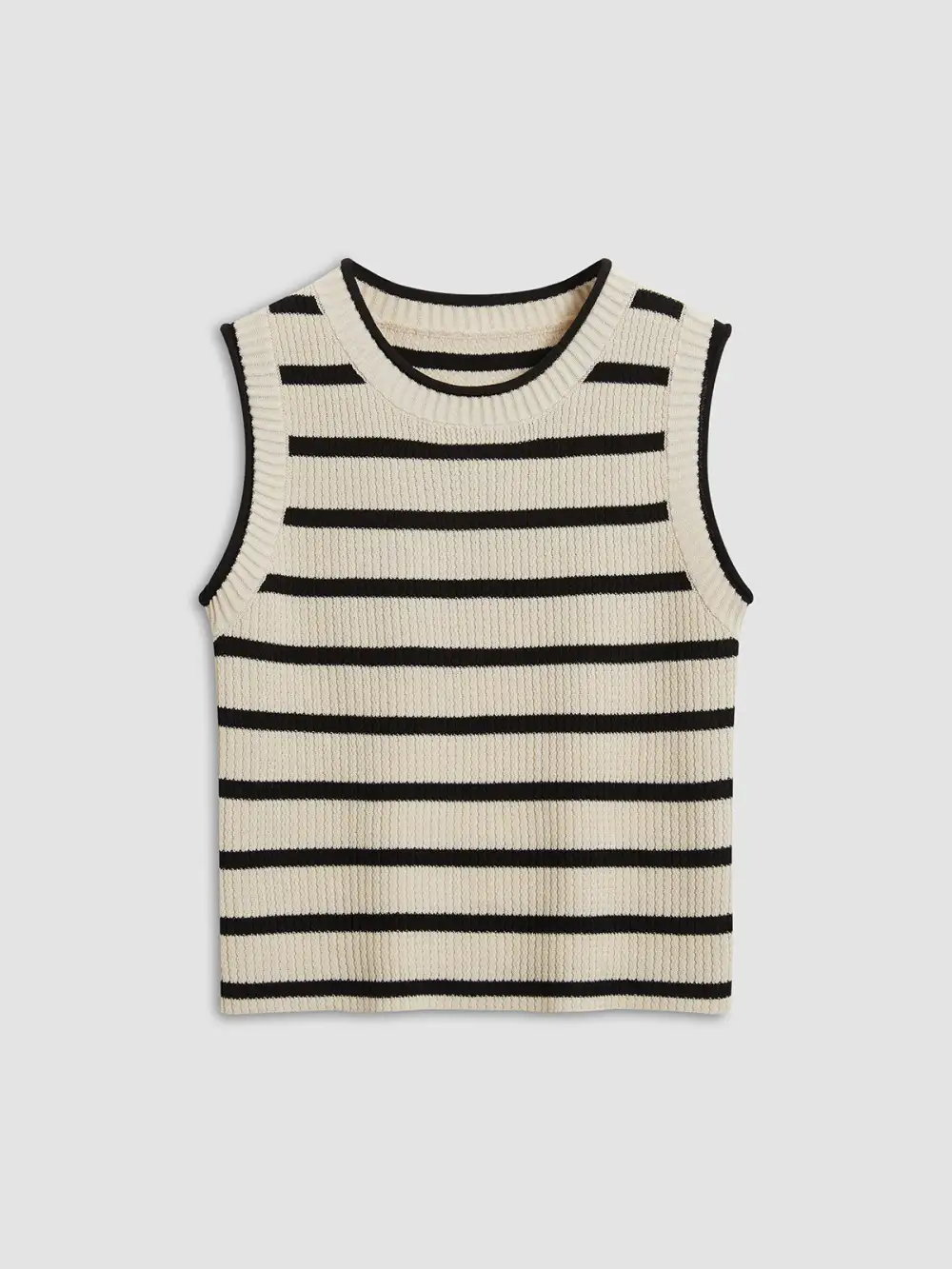 Leisure Stripe Knit Crop Top