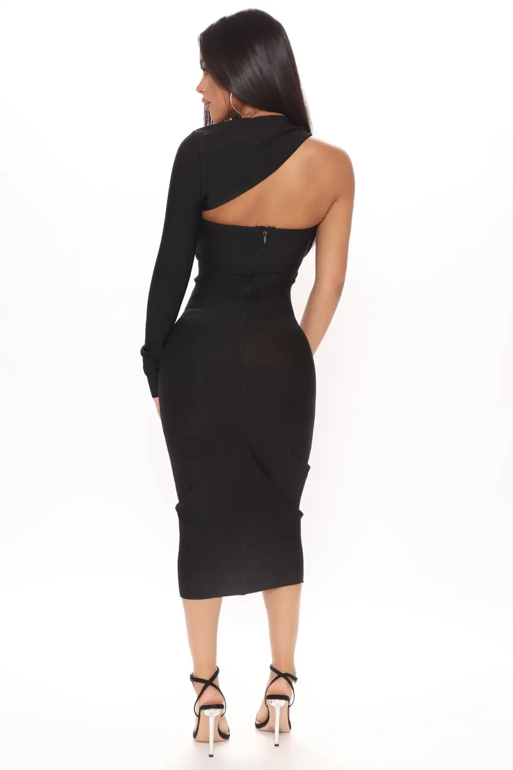 My Love Bandage Midi Dress - Black