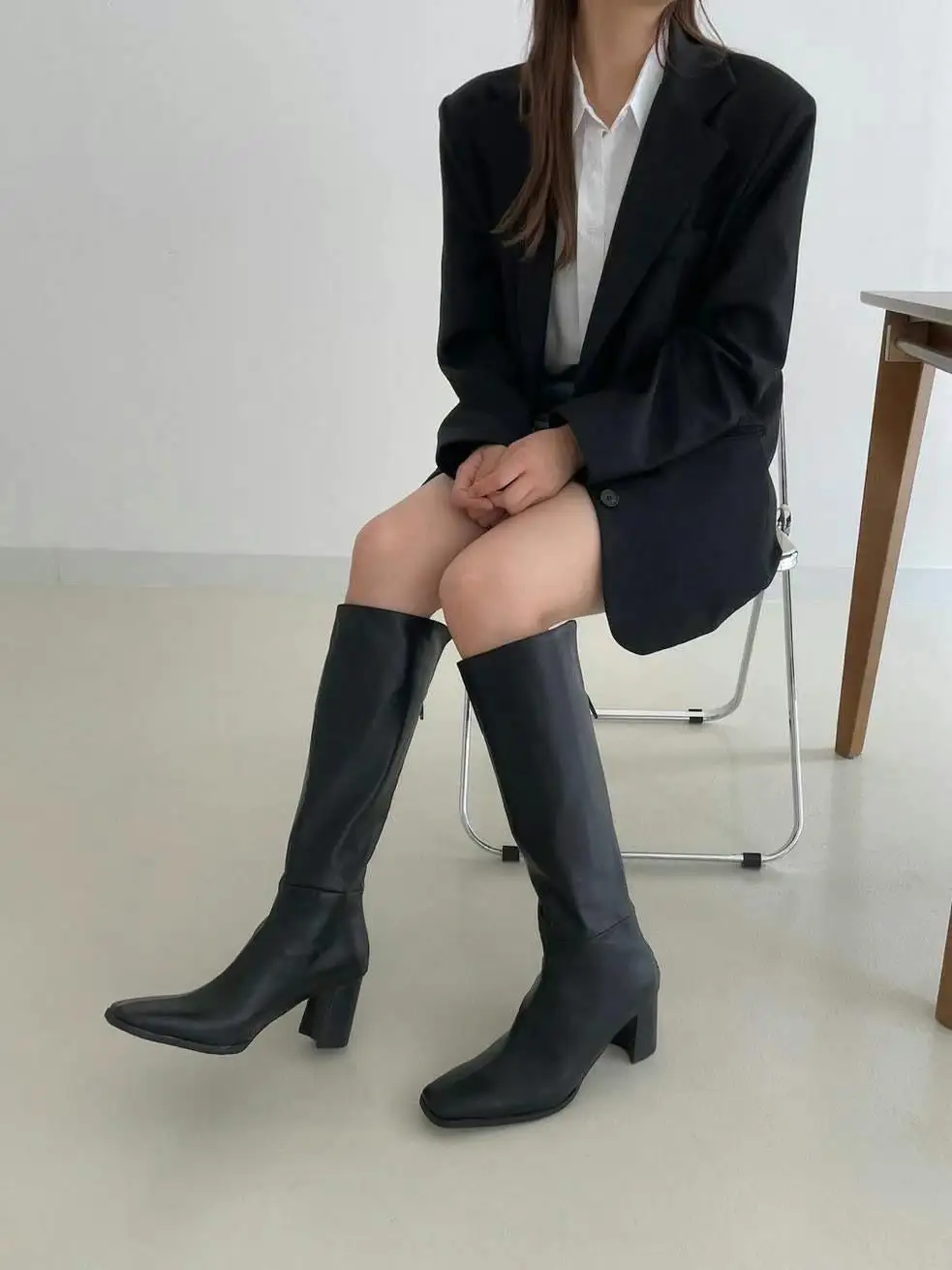 Chic Versatile Faux Leather Everyday Boots