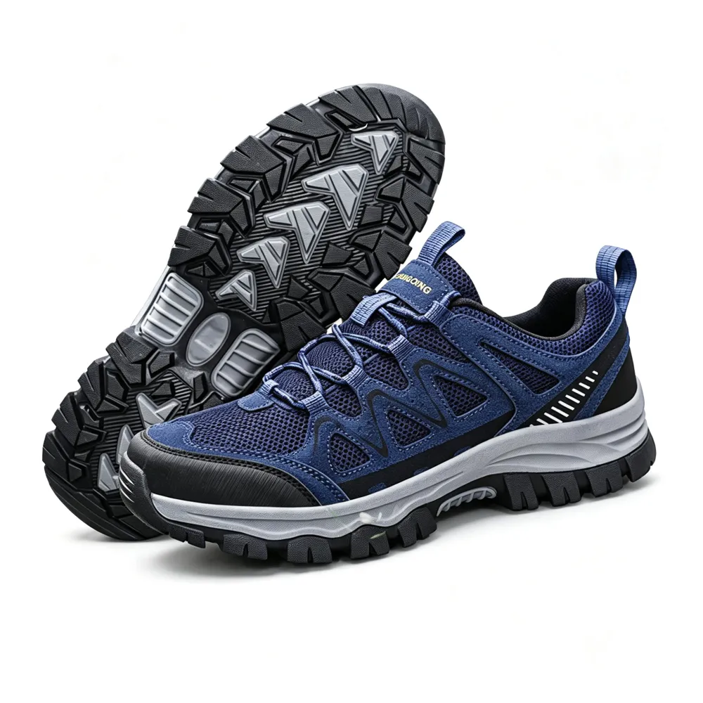 Men's Hiking Shoes Outdoor Non-Slip Trekking Boots Wear-Resistant Large Size Camping Athletic Running Trail Shoes