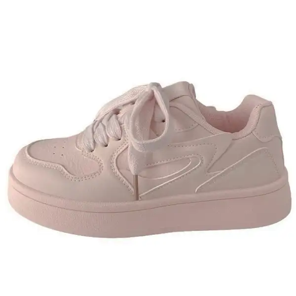 Self Made Skater Sneakers In Pink