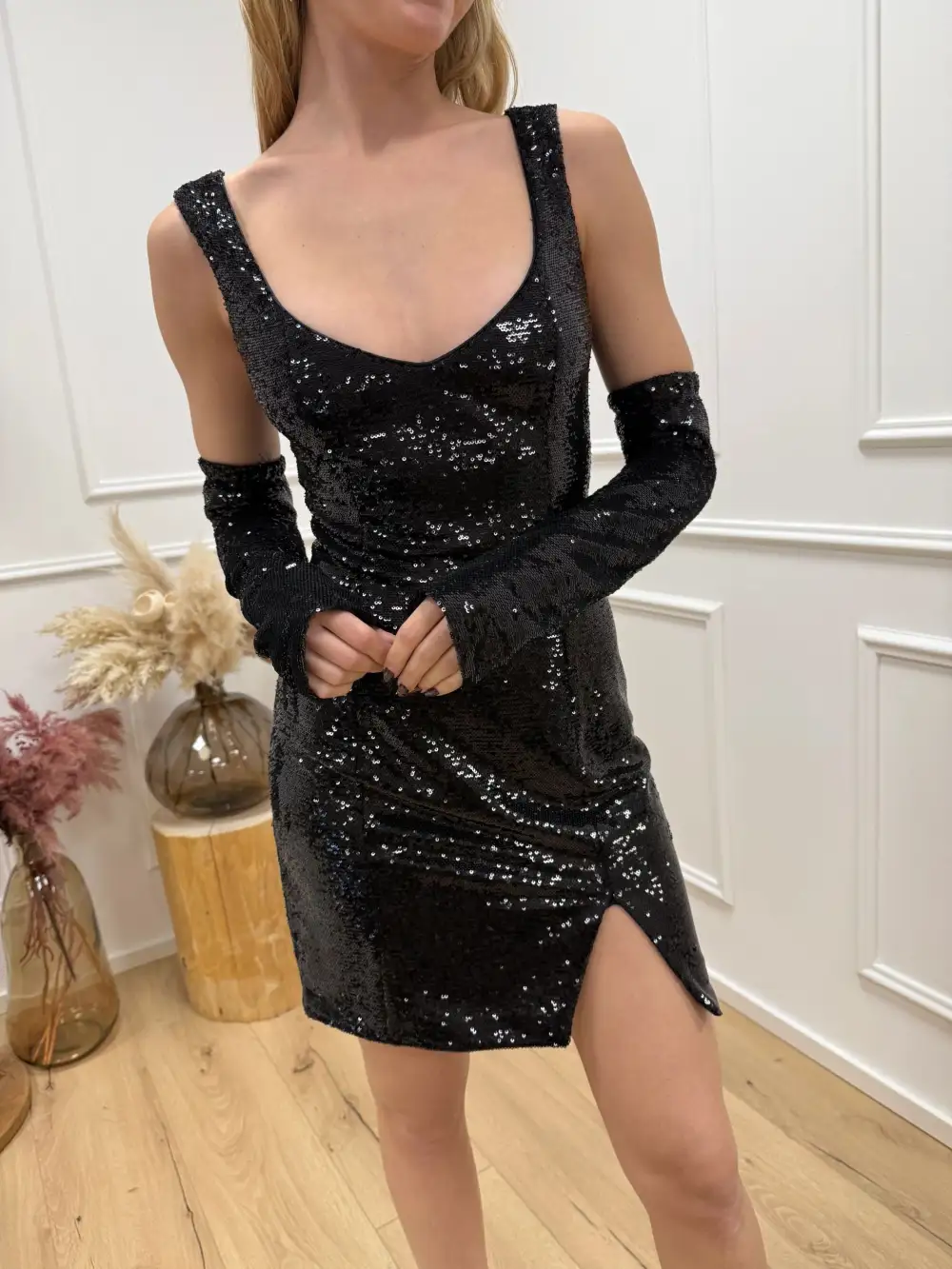 Aline Easy Drape Mini Dress