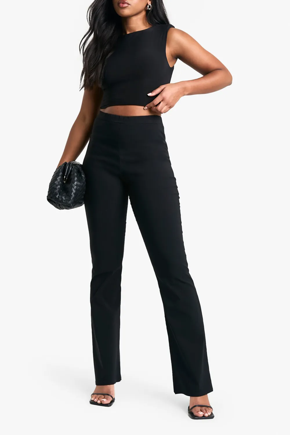 High Waist Slim Fit Women'S Flared Pants