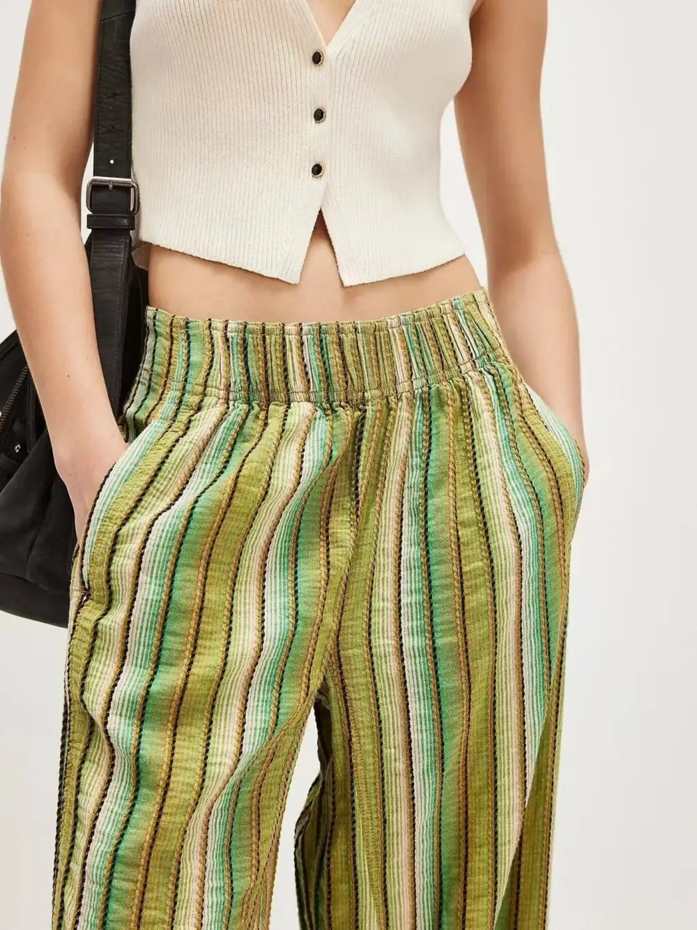 Everyday Striped Wide Leg Pants