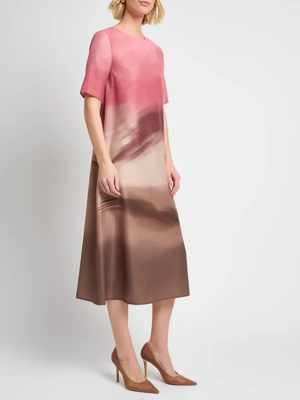 A-Line Short Sleeved Dress