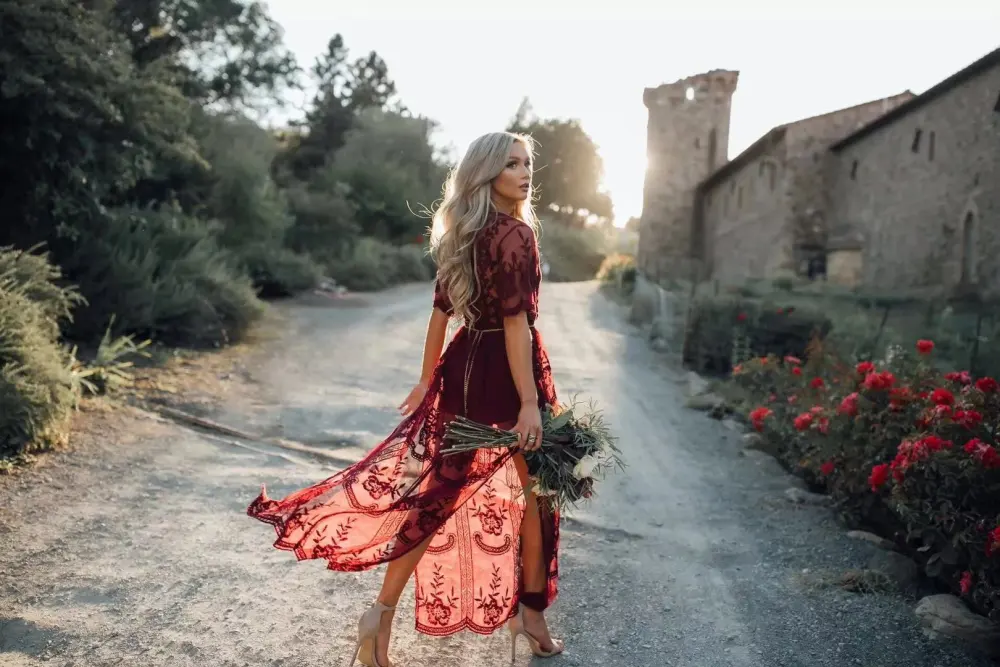 Lace Goddess Boho Maxi Dress