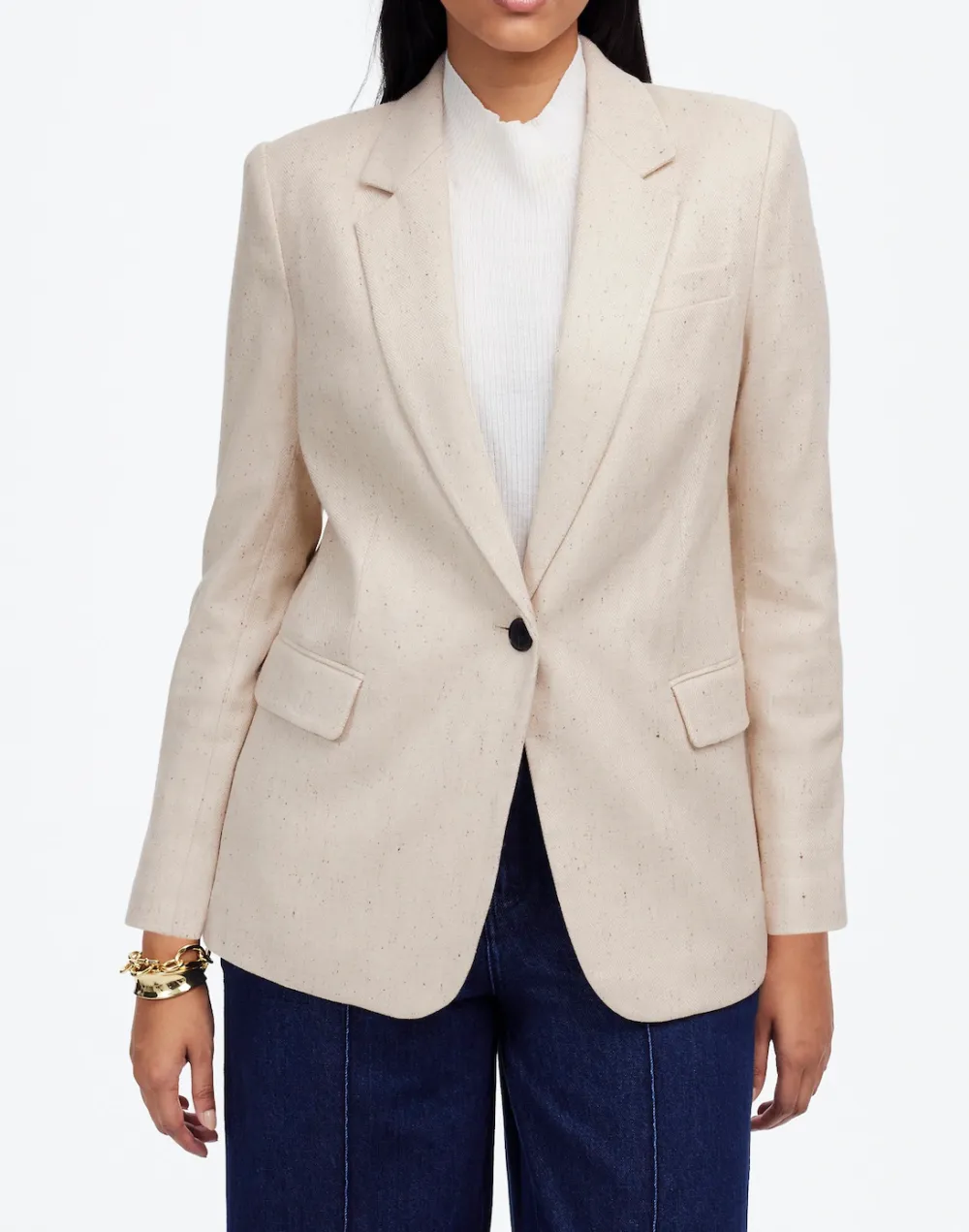 The Button Front Blazer