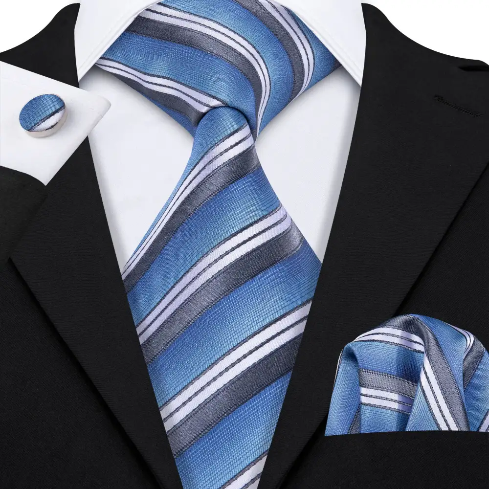 Formal Striped Necktie Set