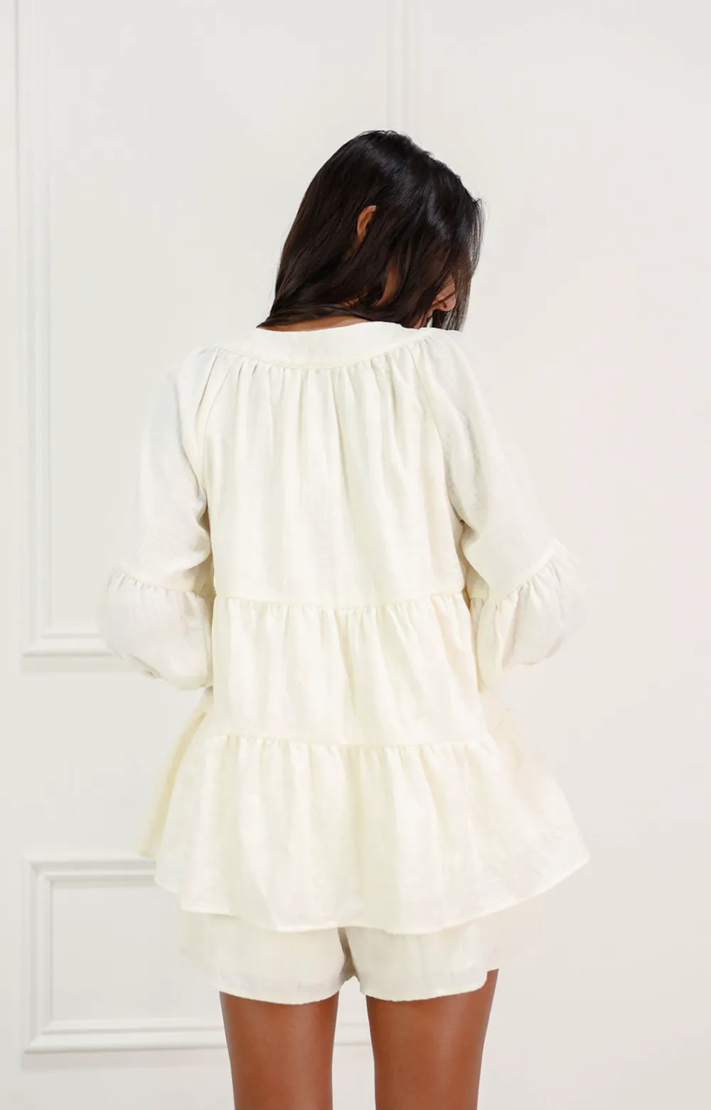 Minimal Tiered Shorts Set