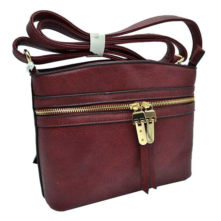 Zipper Detail Crossbody Bag