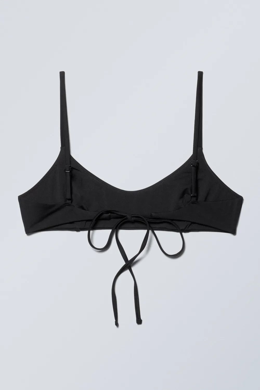 Tied Back Scoop Neck Bikini Top