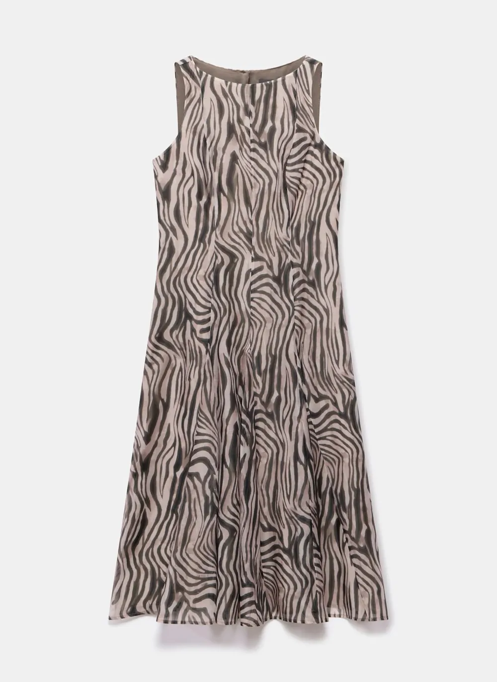 Casual Style Zebra Print Maxi Dress