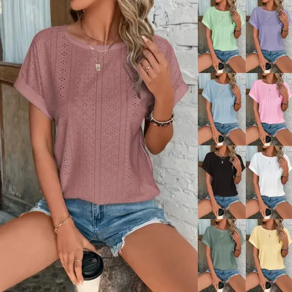 Mesh Batwing Sleeve Blouse
