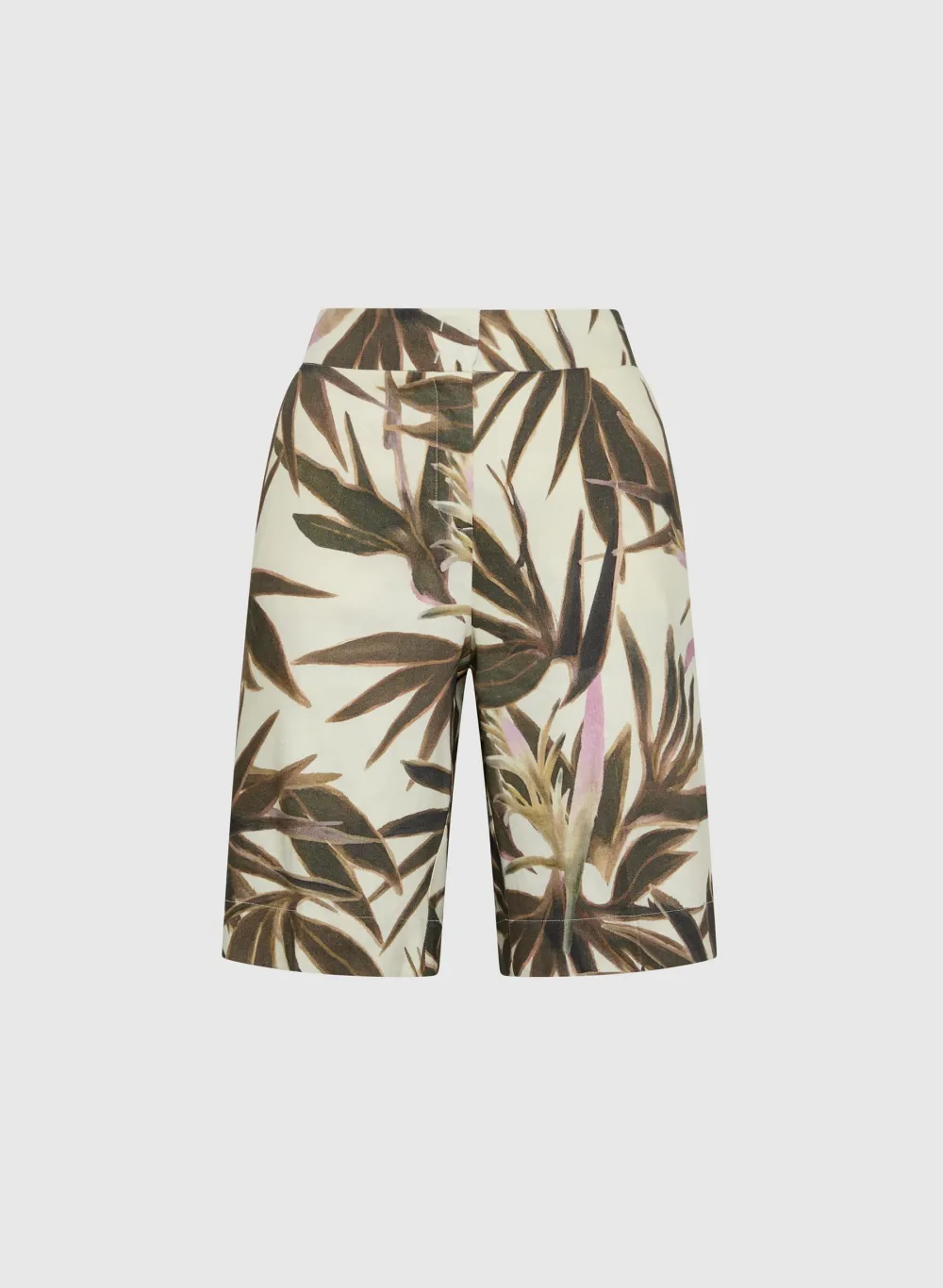 Tropical-Style Linen Shorts