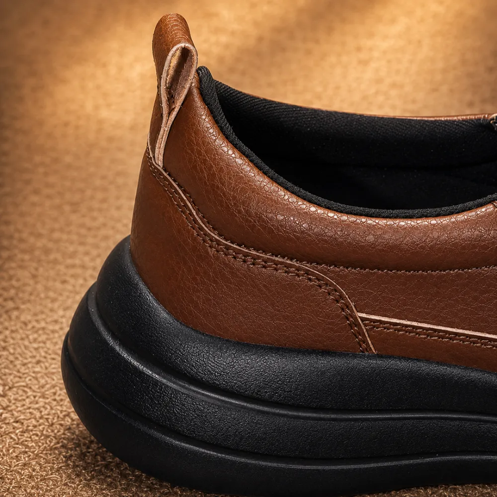 Lightweight Leather Slip Ons