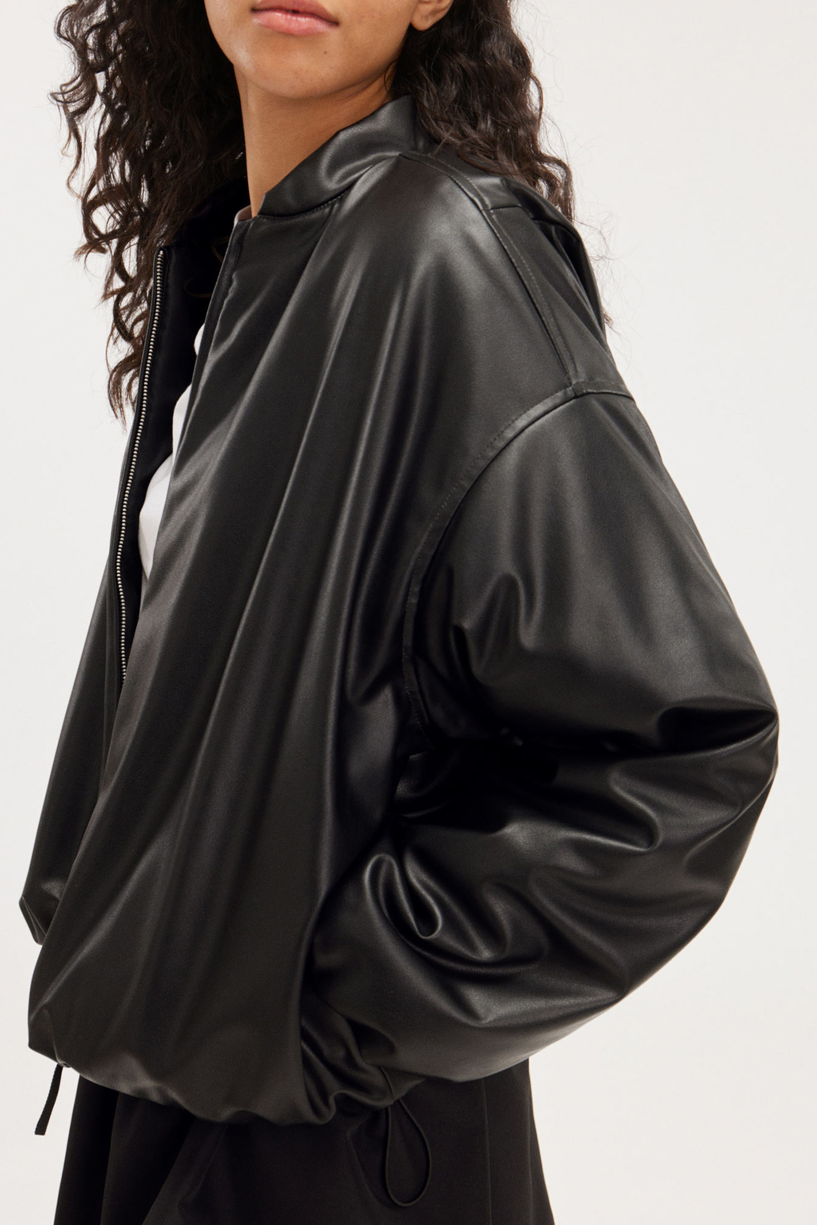 PU Zip Up Jacket