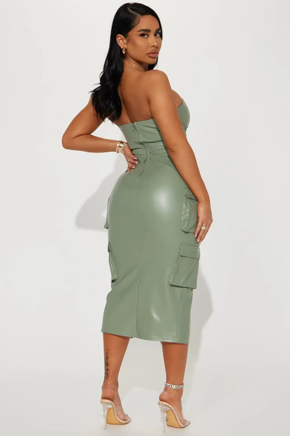 Rules Dont Apply Midi Dress - Sage