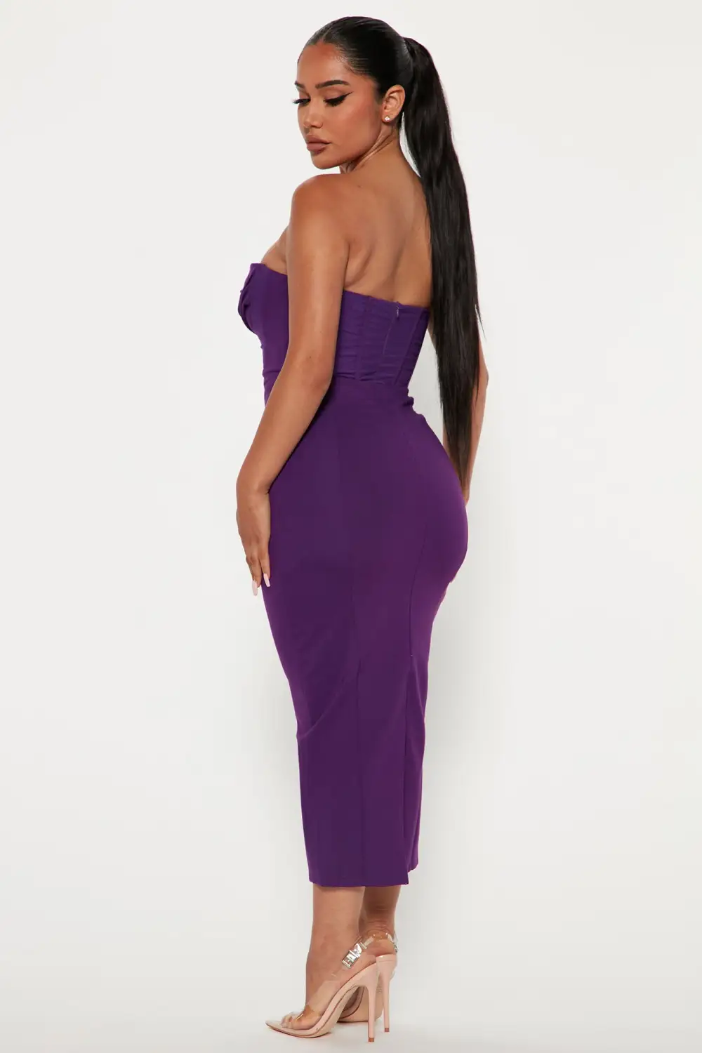 Girlfriend Material Midi Dress - Purple