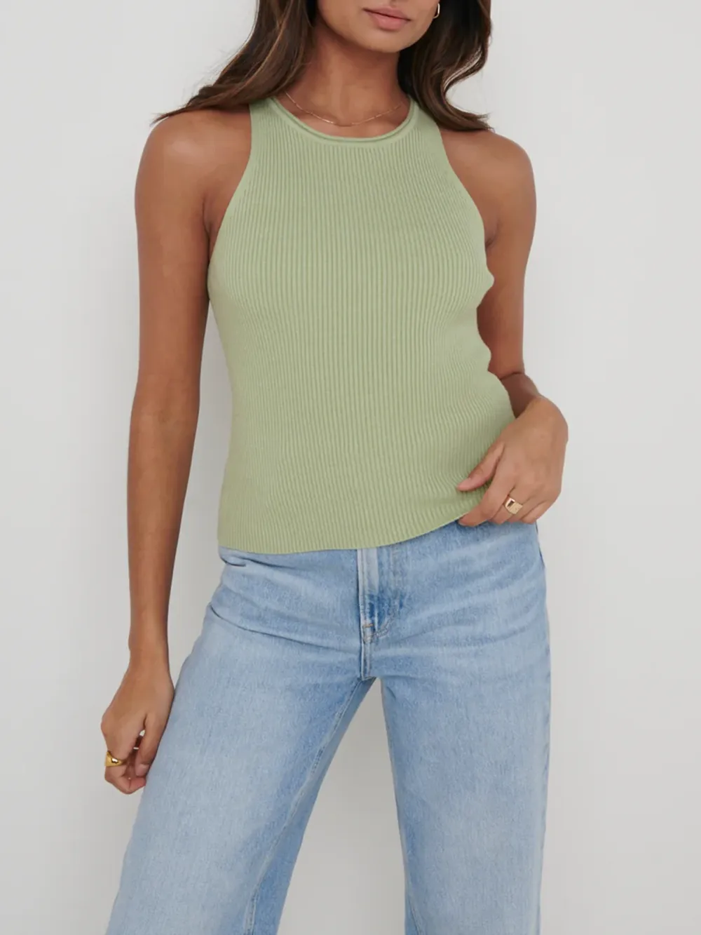 Ribbed Racer Tee