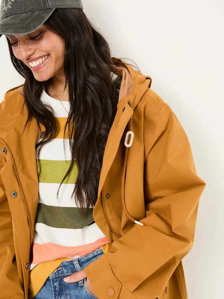 Tan Brown Waterproof Coat