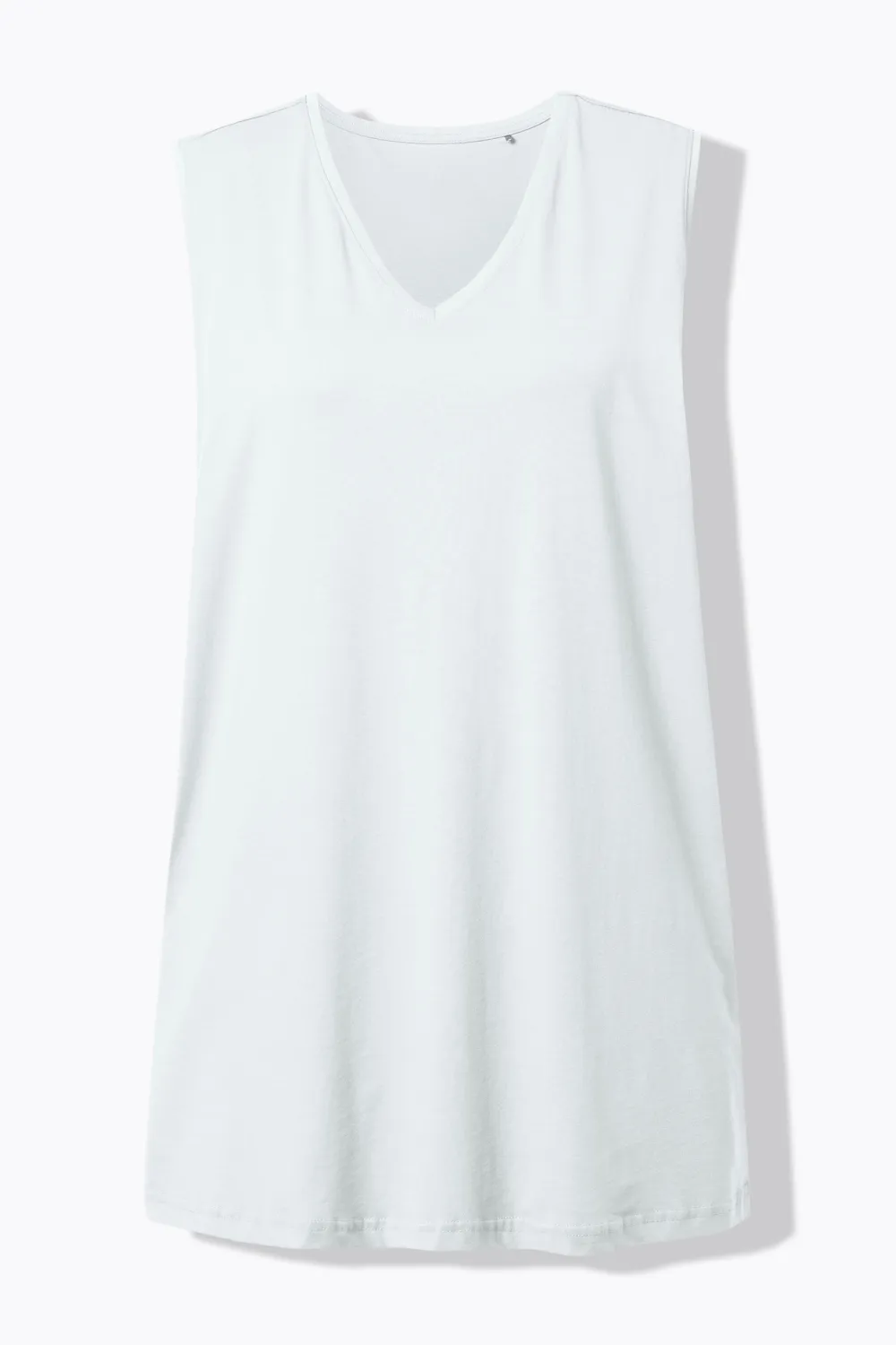 Solid Color Sleeveless T-Shirt